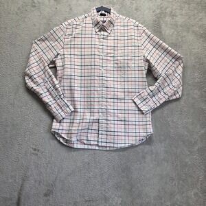 J Crew Shirt Mens Large Button Down Long Sleeve Slim Fit Flex Oxford Plaid